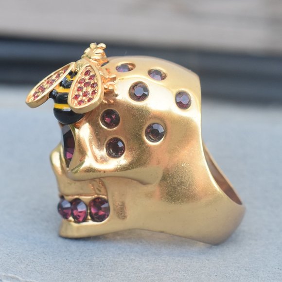Alexander McQueen | Skull and bee cocktail ring - Picture 7 of 8